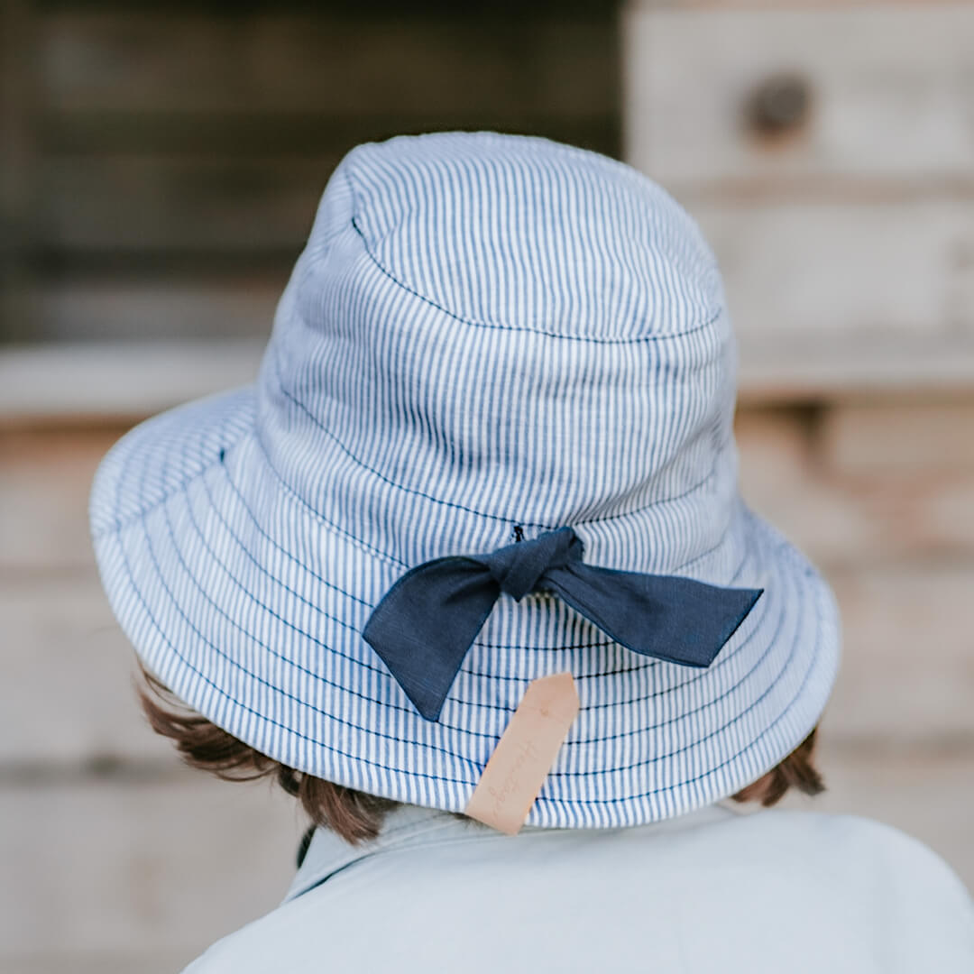 Bedhead Hats Explorer Kids Reversible Classic Bucket Hat - Charlie/Indigo