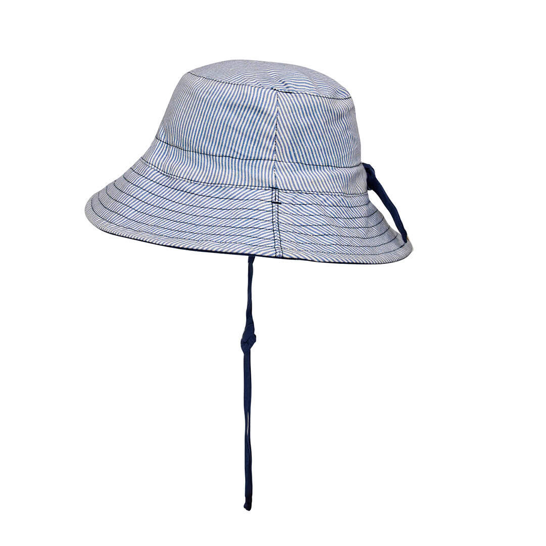 Bedhead Hats Explorer Kids Reversible Classic Bucket Hat - Charlie/Indigo