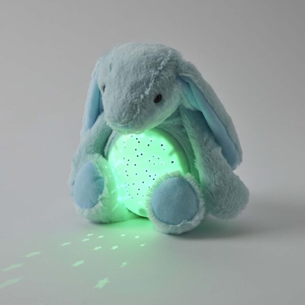 Jiggle and Giggle Blue Bunny Night Light