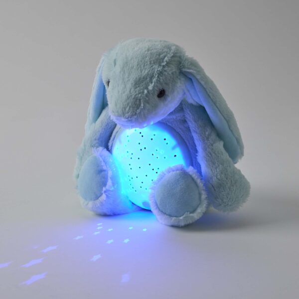 Jiggle and Giggle Blue Bunny Night Light