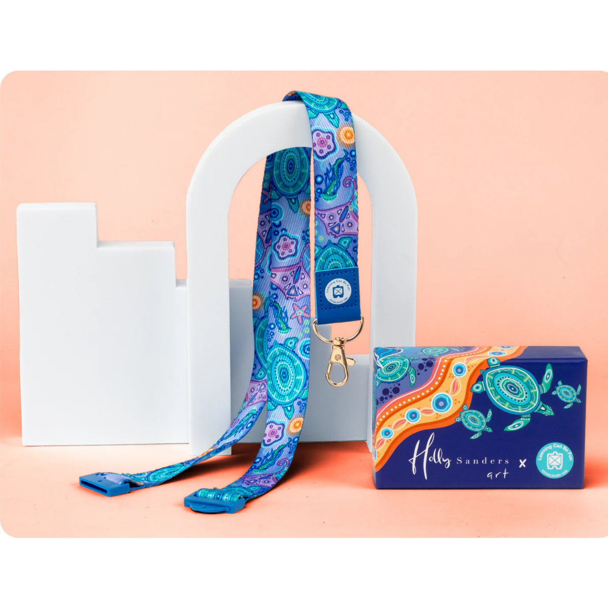 Holly Sanders Art Lanyard - Ocean Country