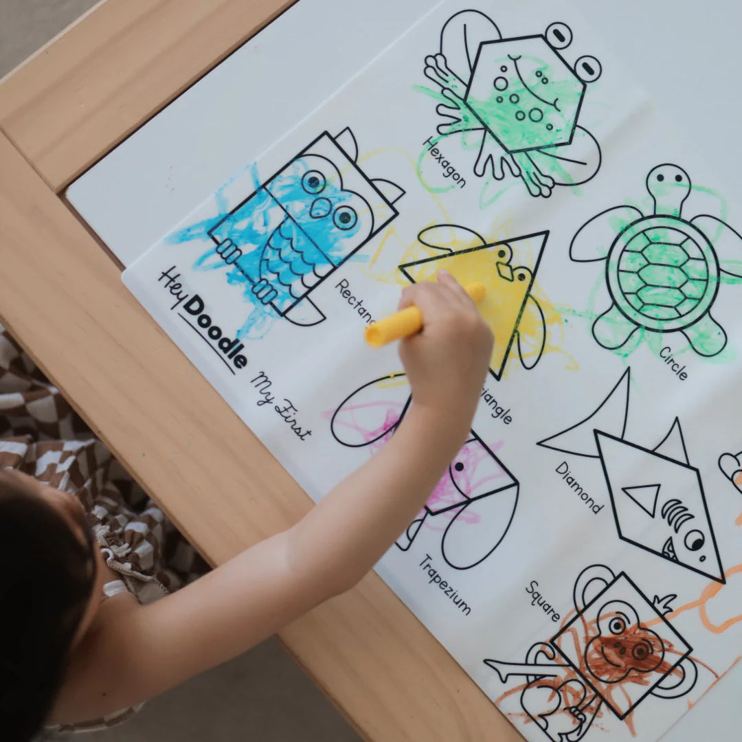 HeyDoodle My First Shapes Colouring & Doodle Mat