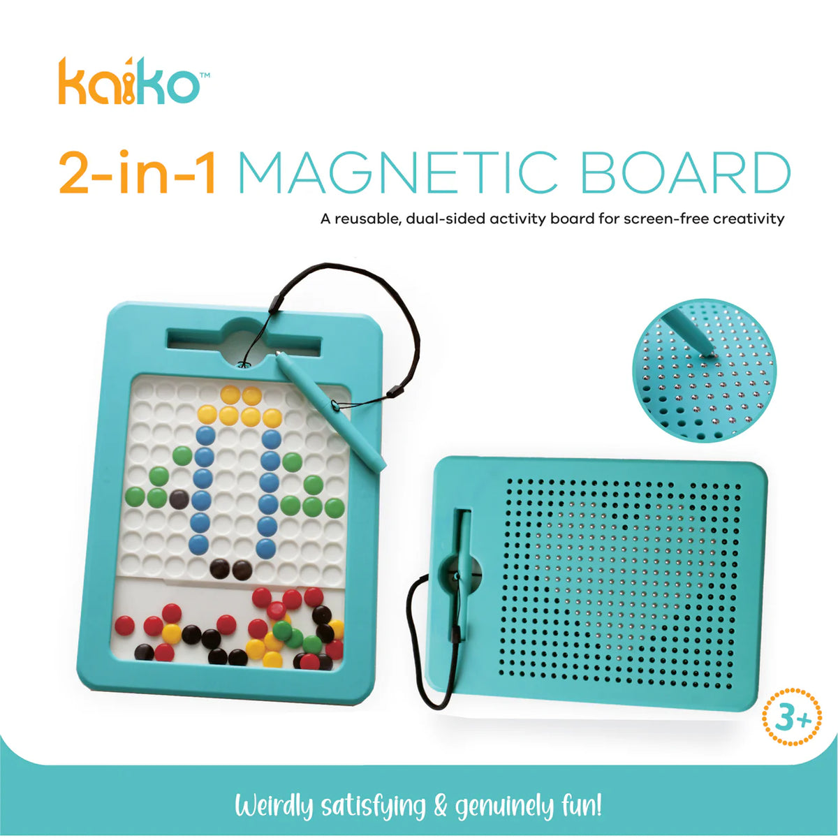 Kaiko 2-in-1 Magnetic Board - 2 Sided Magnetic Drawing & Pixel Board