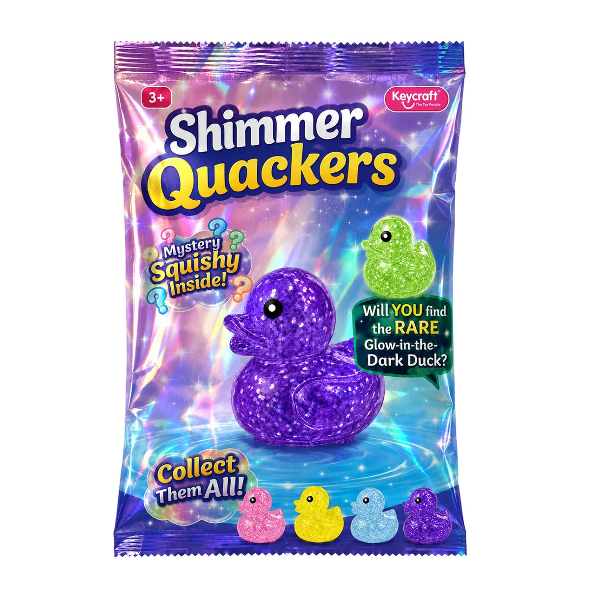 Keycraft Shimmer Quackers Mystery Squish