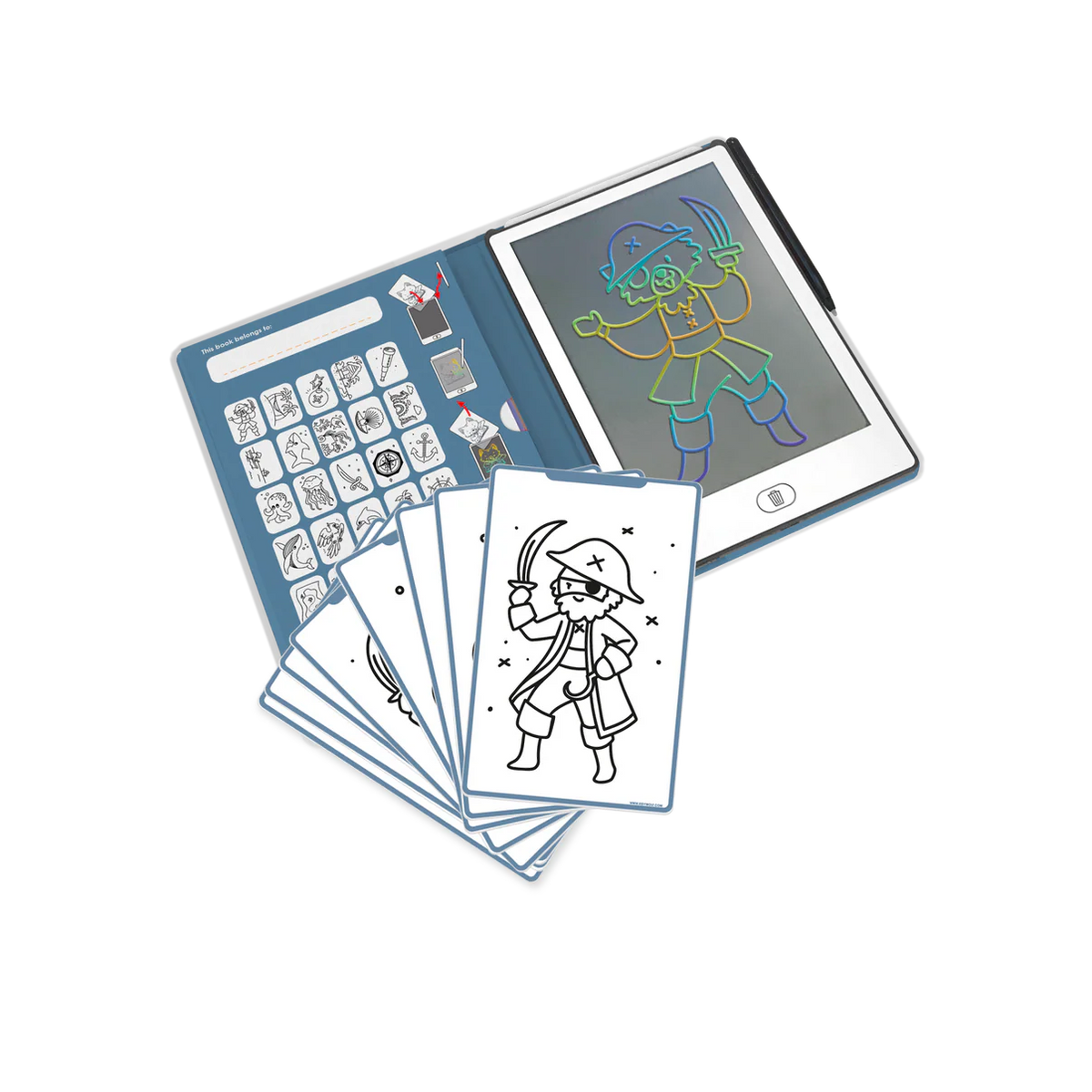 Kidydraw Mini Drawing Tablet - Oceans & Pirates