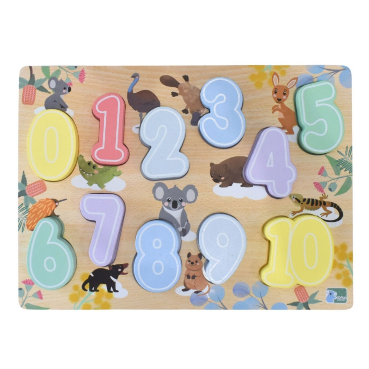 Koala Dream Bush Buddies Number 0-10 Chunky Puzzle