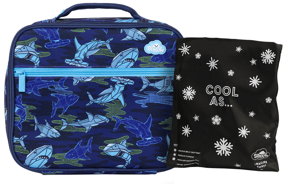 Big Cooler Lunch Bag + Chill Pack - Robo Shark