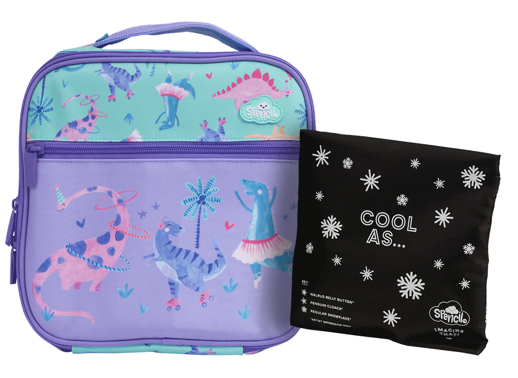 Spencil Little Cooler Lunch Bag + Chill Pack - Roar-some