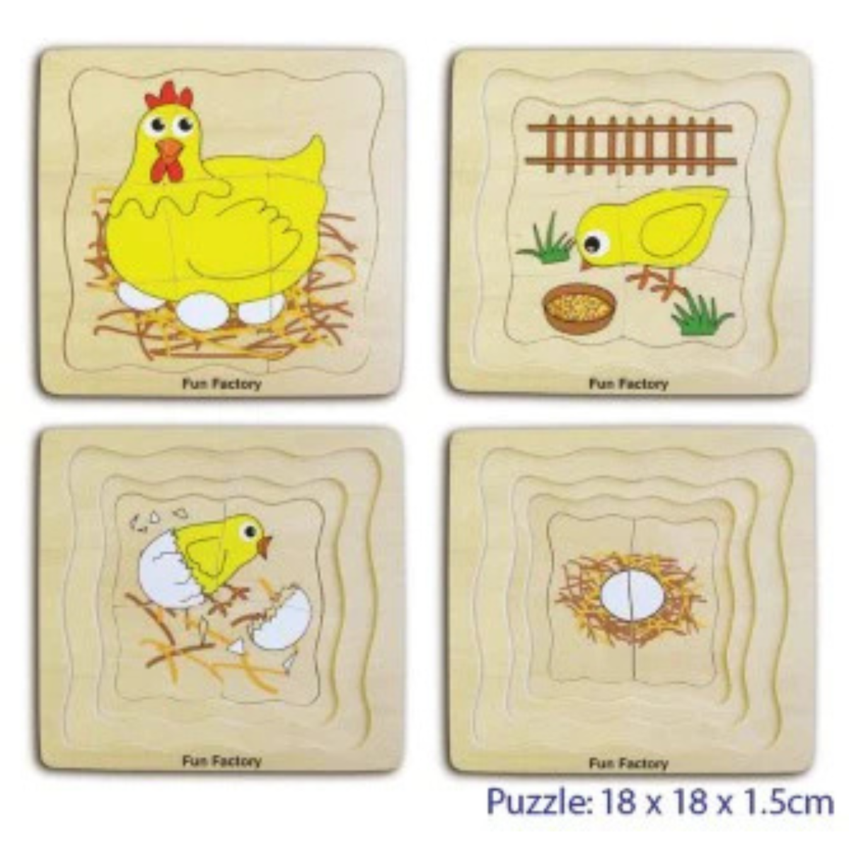 Layers Puzzle - Chicken