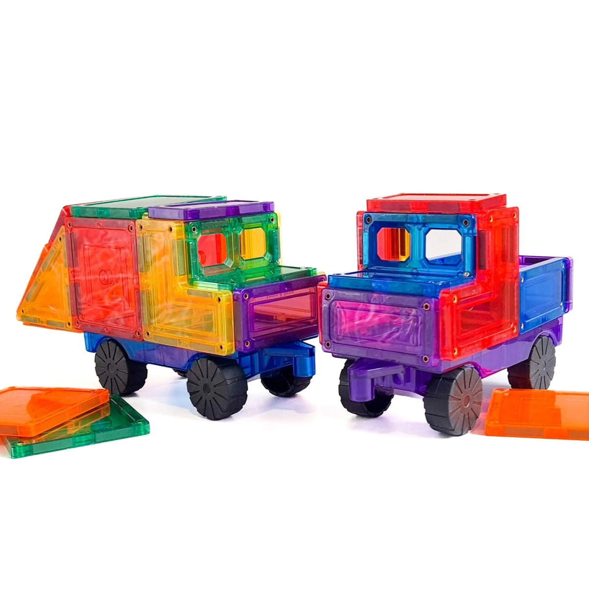 Learn & Grow Magnetic Tiles - Car Pack (28 Pieces)