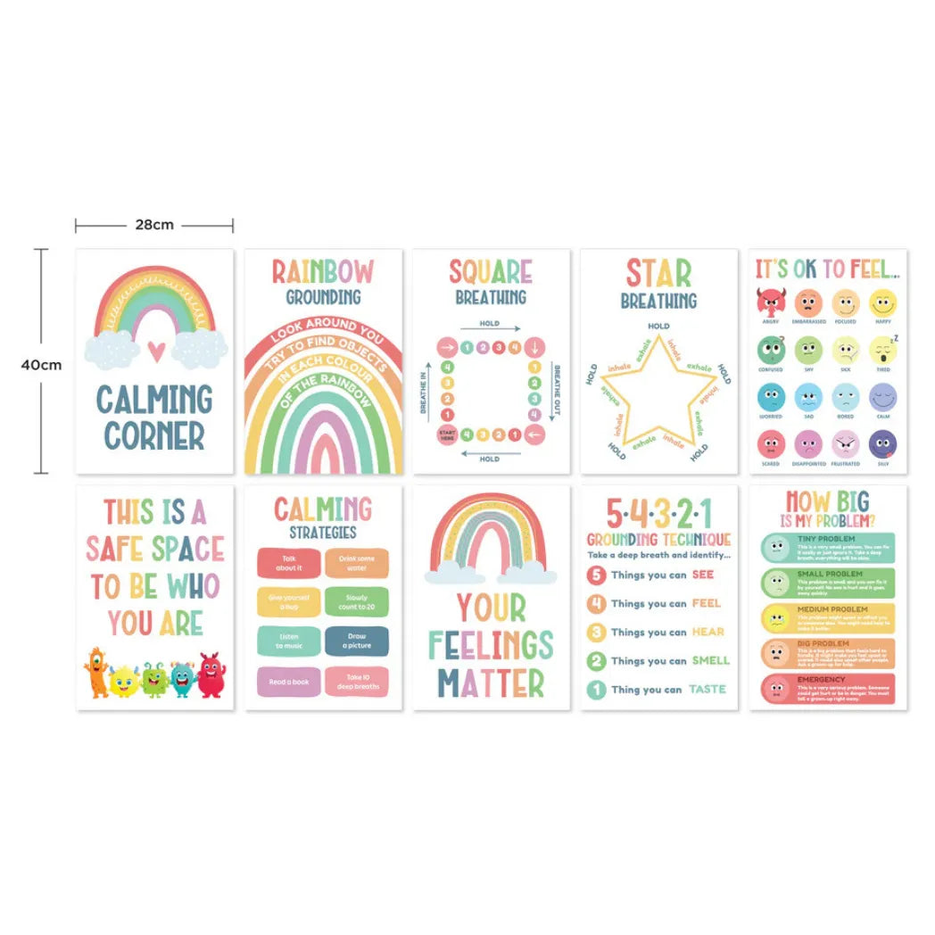 Giggle & Grow Calming Corner Poster - Set of 10