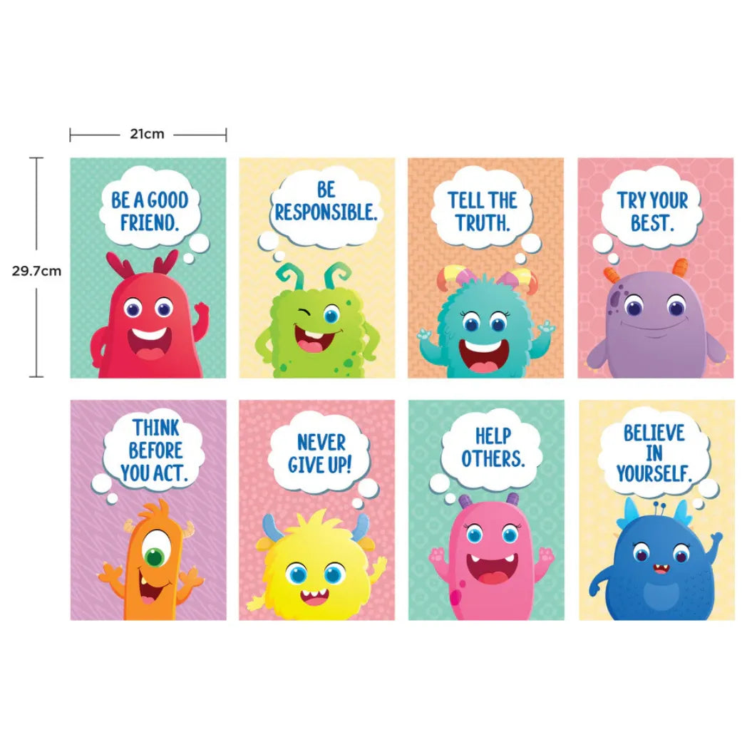Giggle & Grow Character Traits Poster - Set of 8