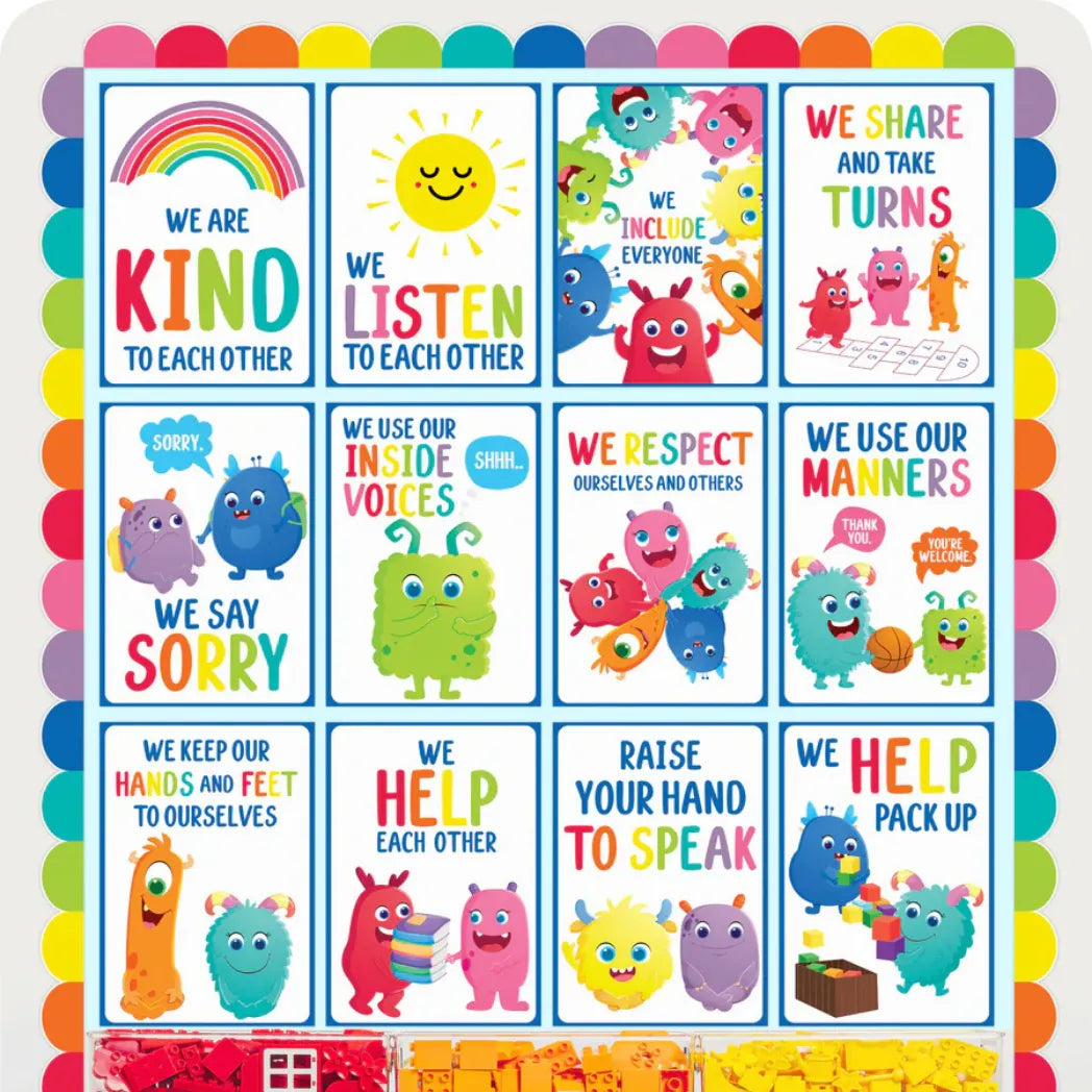 Giggle & Grow Classroom Rules Poster - Set of 12