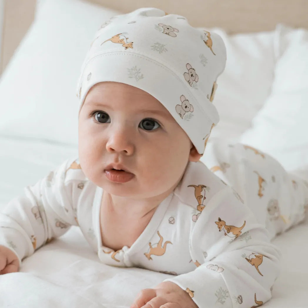Lummi in Colour Baby Beanie - Kangaroo and Koala