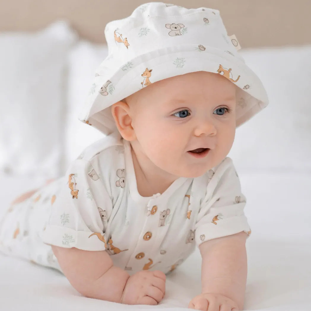 Lummi in Colour Baby Romper - Kangaroo and Koala