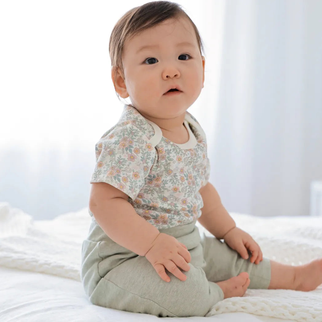 Lummi in Colour Baby Short Sleeve Bodysuit - Daisy Daisy