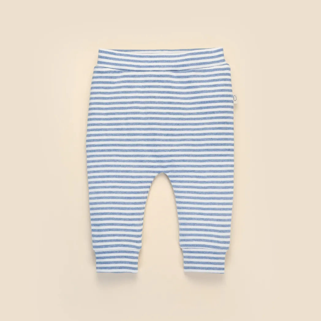 Lummi in Colour Comfy Baby Leggings - Blue Stripes