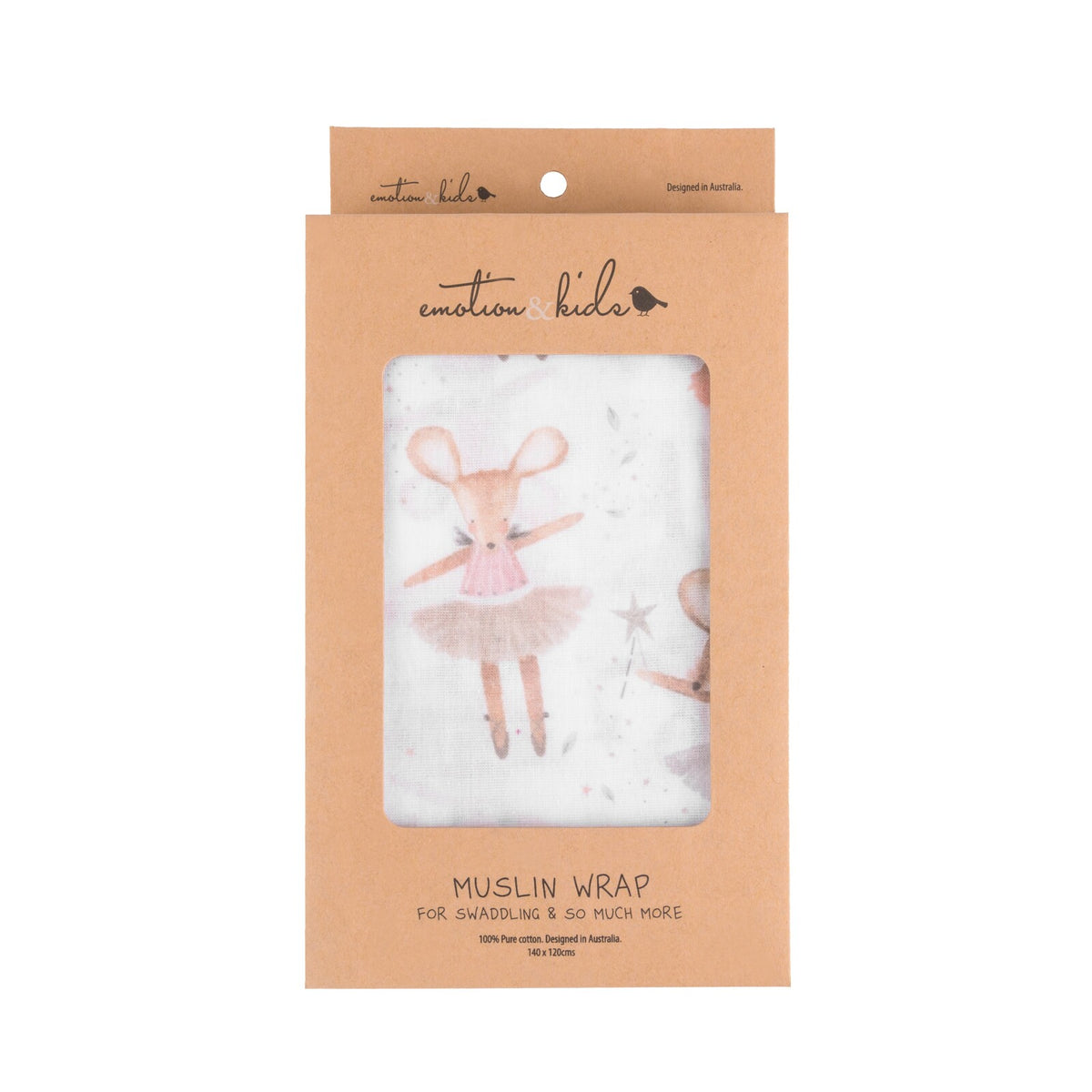 Emotion &amp; Kids Magical Mouse Muslin Wrap