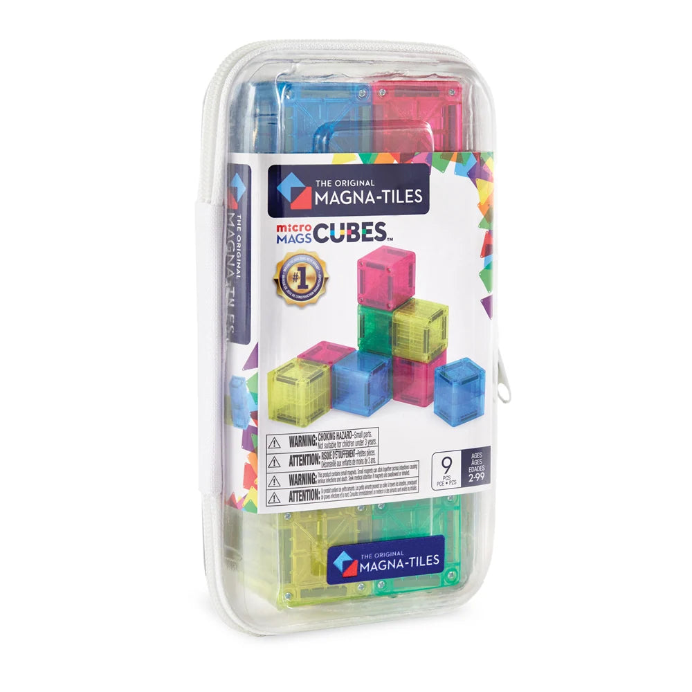 Magna-Tiles microMAGS Cubes - 9 Piece Set