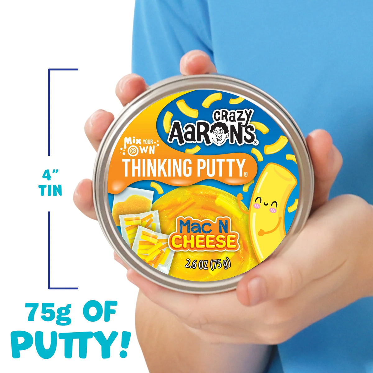 Crazy Aarons Thinking Putty - Mix It - Mac n Cheese