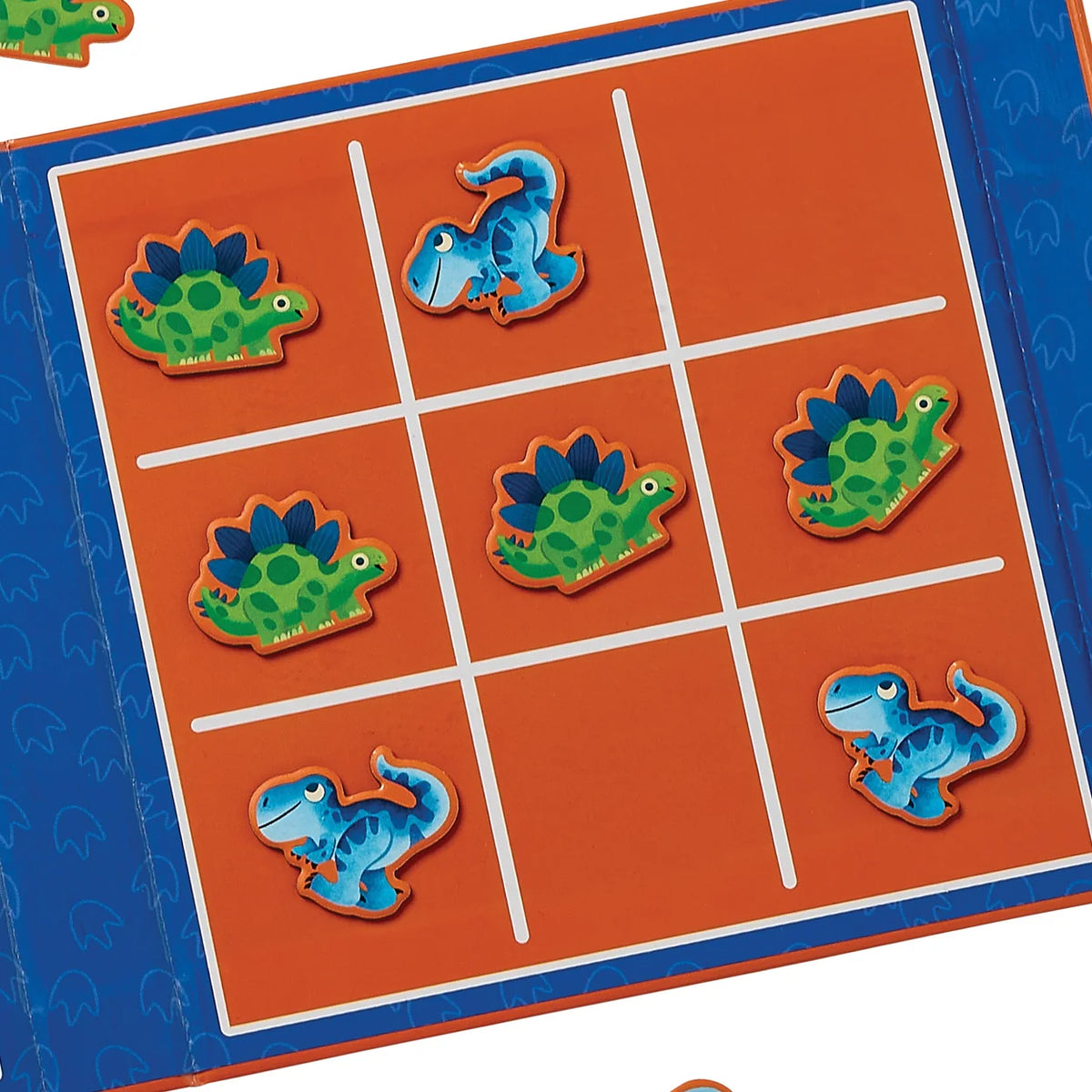 Crocodile Creek Magnetic Game - Tic Tac Toe & Checkers - Dino