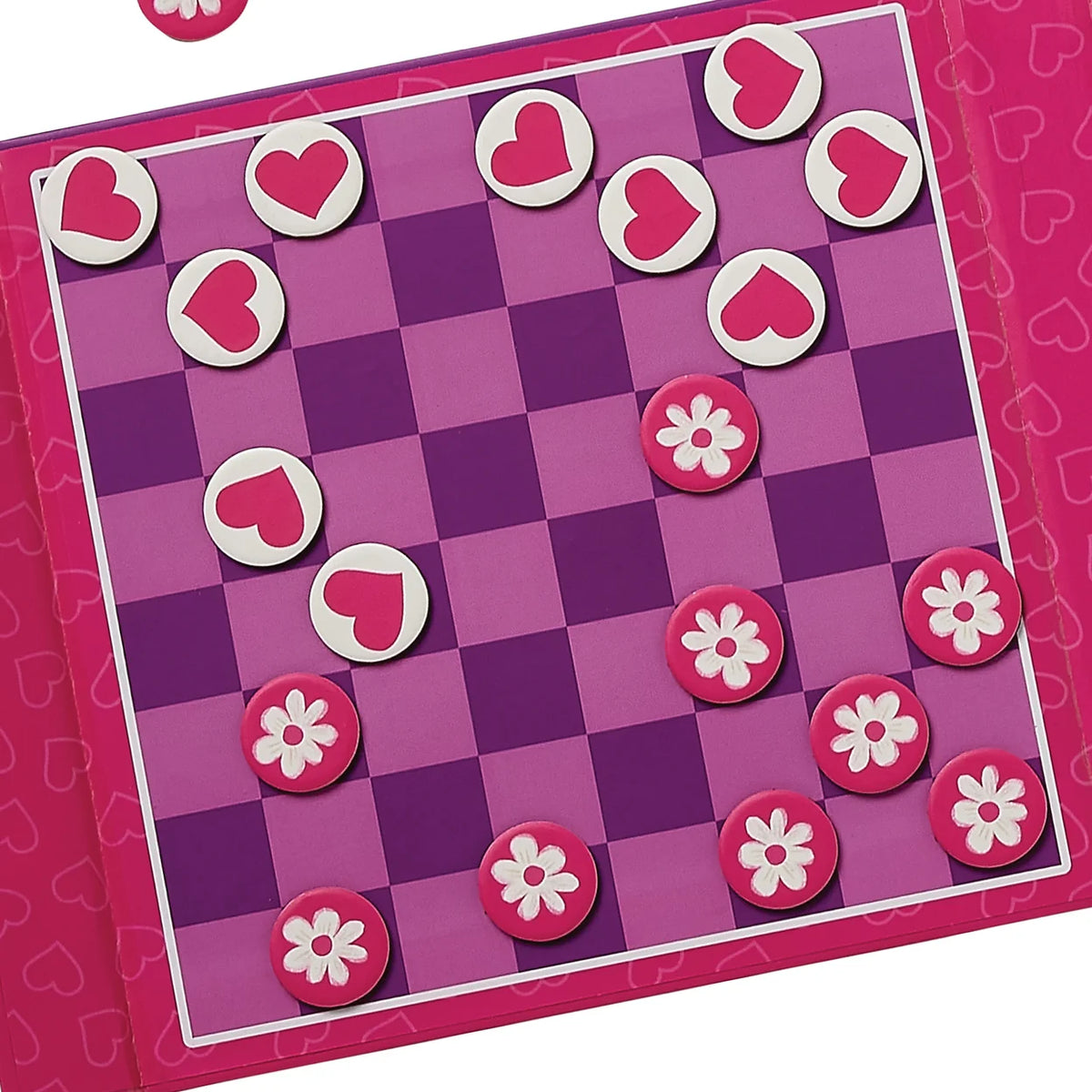 Crocodile Creek Magnetic Game - Tic Tac Toe & Checkers - Unicorn