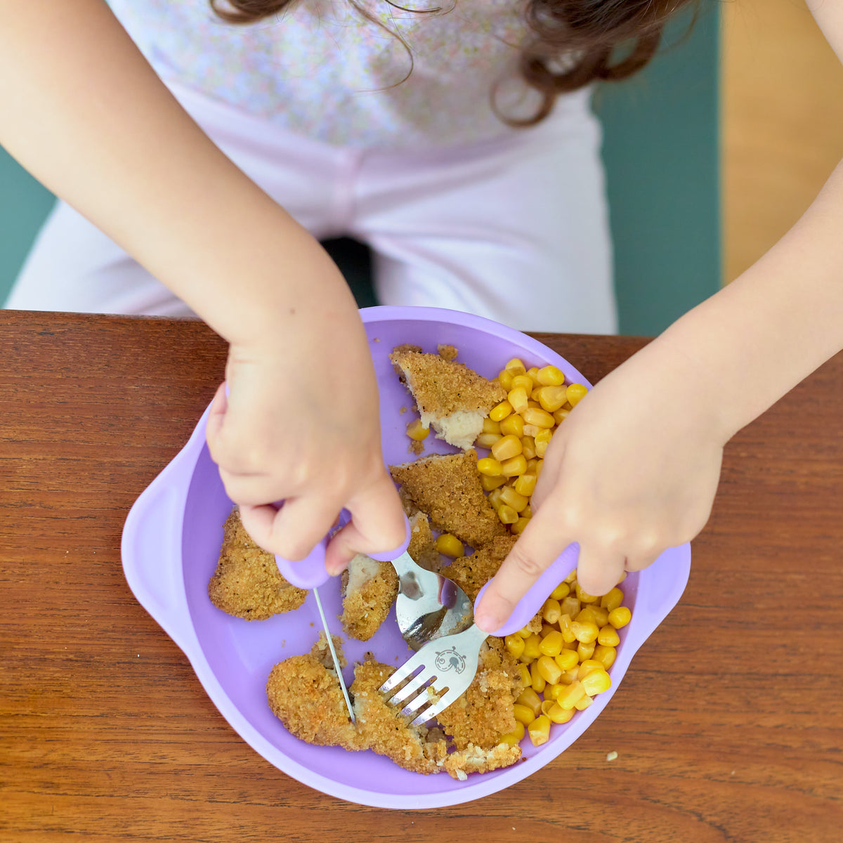 Easy Grip Cutlery Set - Whale