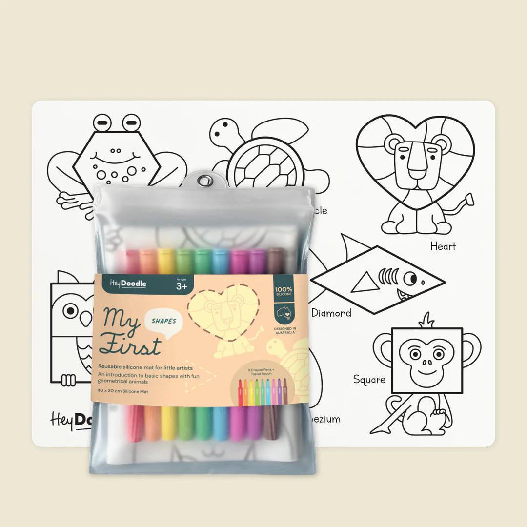 HeyDoodle My First Shapes Colouring & Doodle Mat