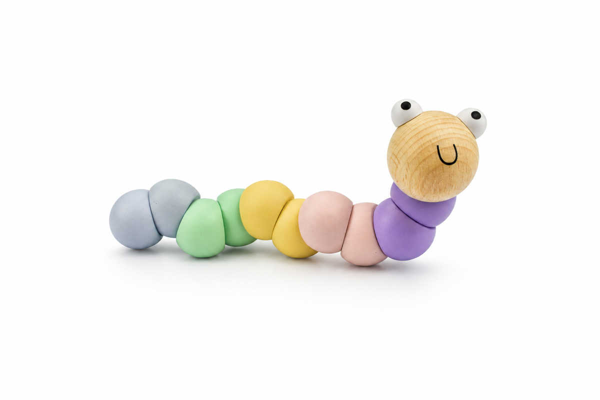 Koala Dream Pastel Wiggle Worm