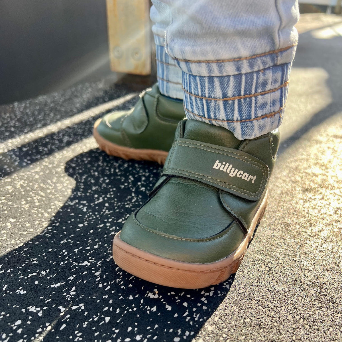 Billycart Ollie green baby and toddler boots
