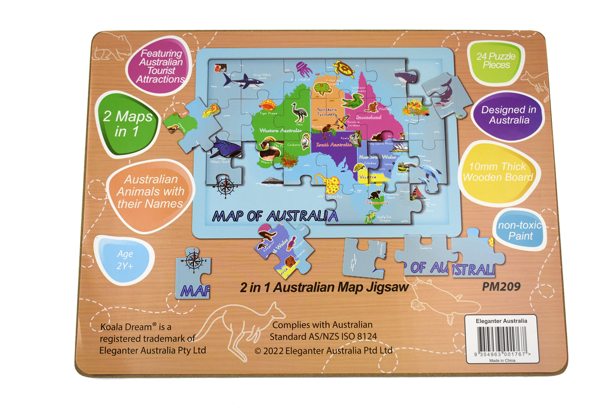 Koala Dream Map of Australia Puzzle