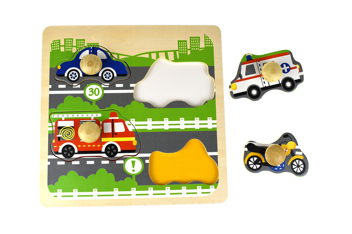 Kaper Kidz Traffic Peg Puzzle