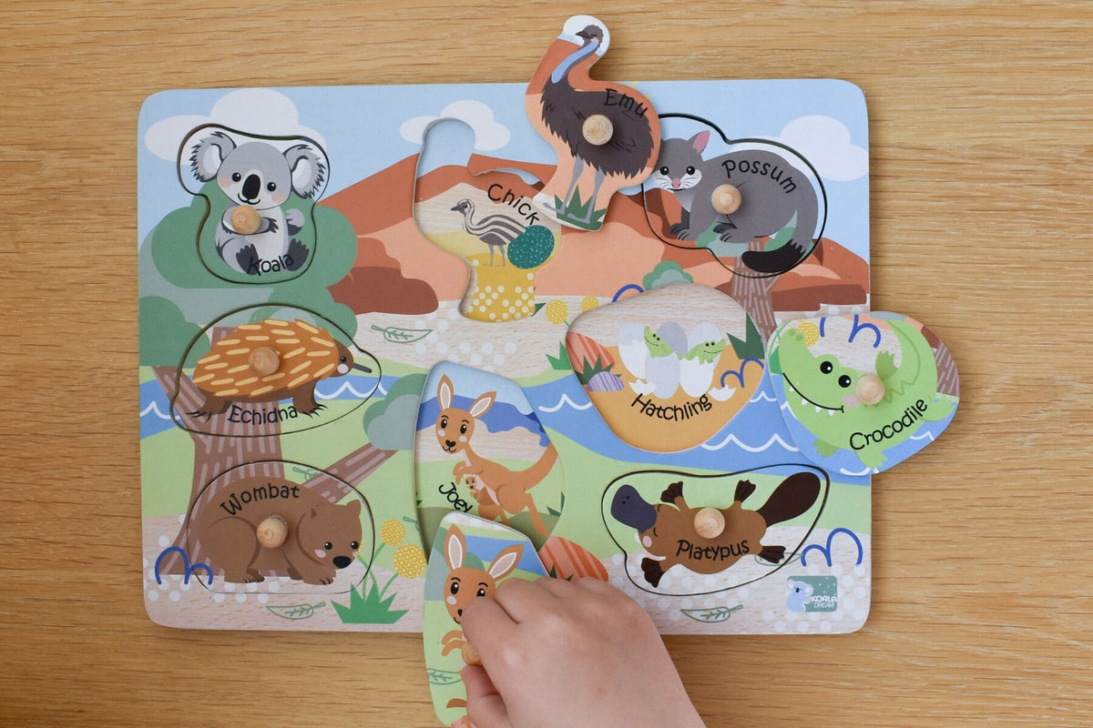 Aussie Animals and their Babies Puzzle
