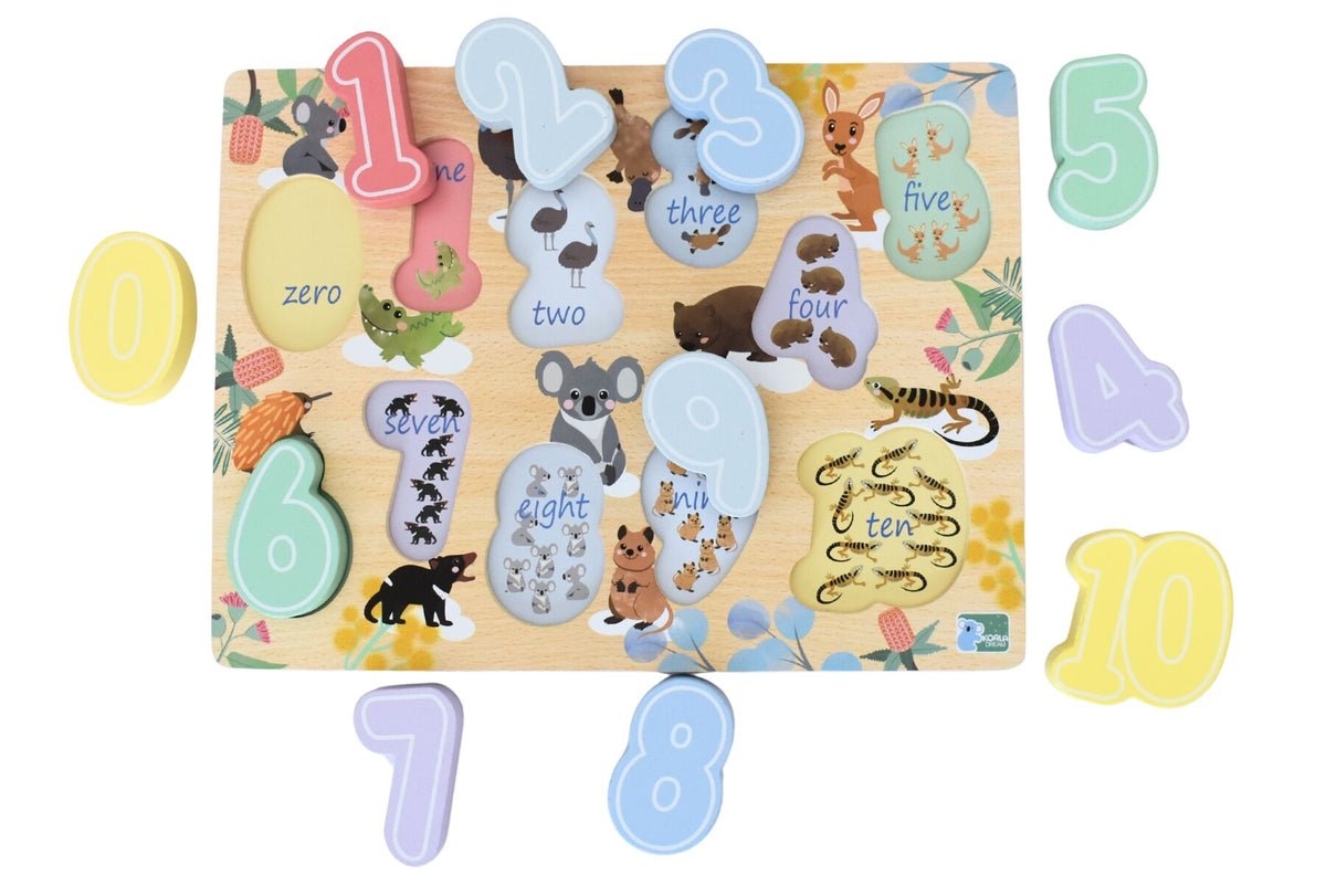 Koala Dream Bush Buddies Number 0-10 Chunky Puzzle