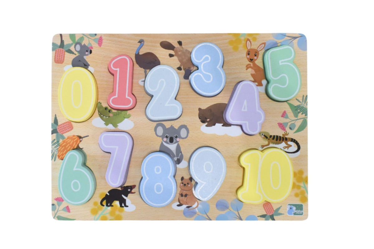 Koala Dream Bush Buddies Number 0-10 Chunky Puzzle