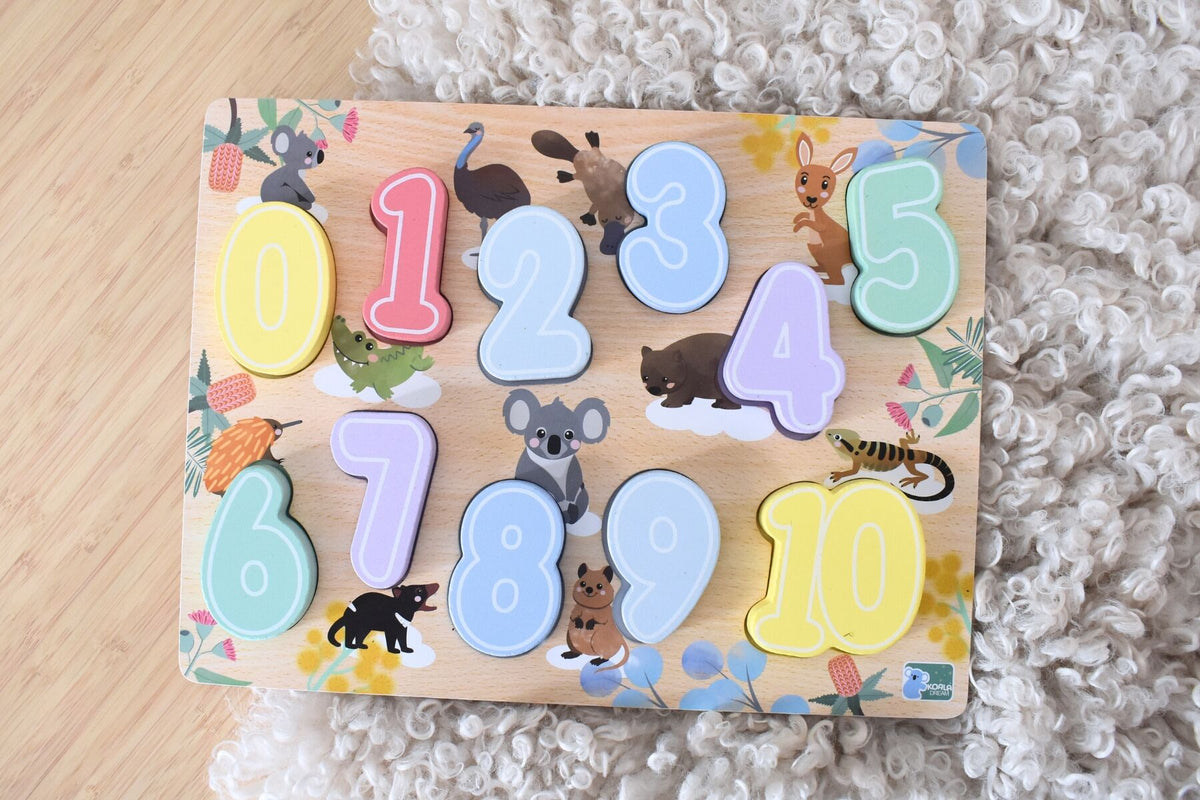 Koala Dream Bush Buddies Number 0-10 Chunky Puzzle