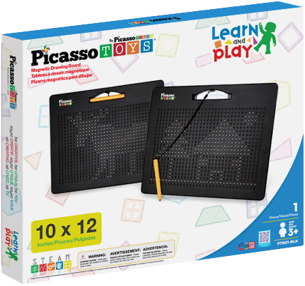 Picasso Tiles - Magnetic Drawing Board Freestyle - Black