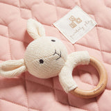 Knitted Rabbit Rattle