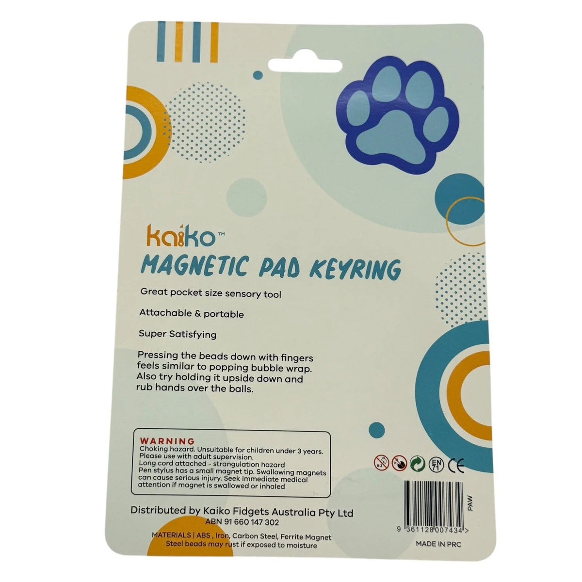 Kaiko Paw Magnetic Pad Keyring