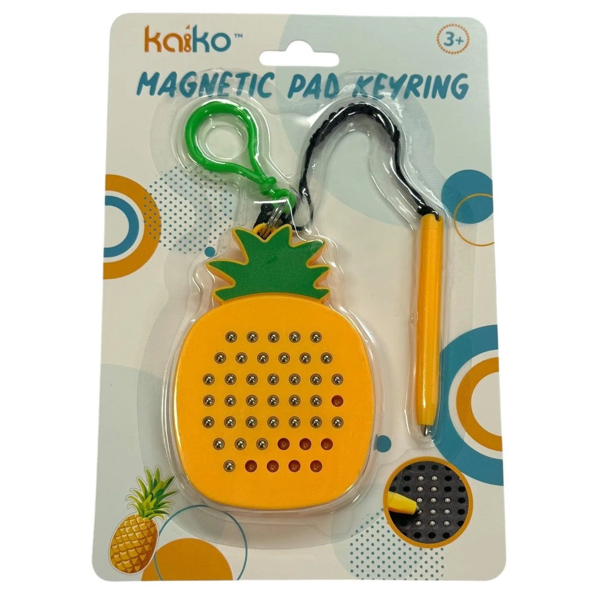 Kaiko Pineapple Magnetic Pad Keyring