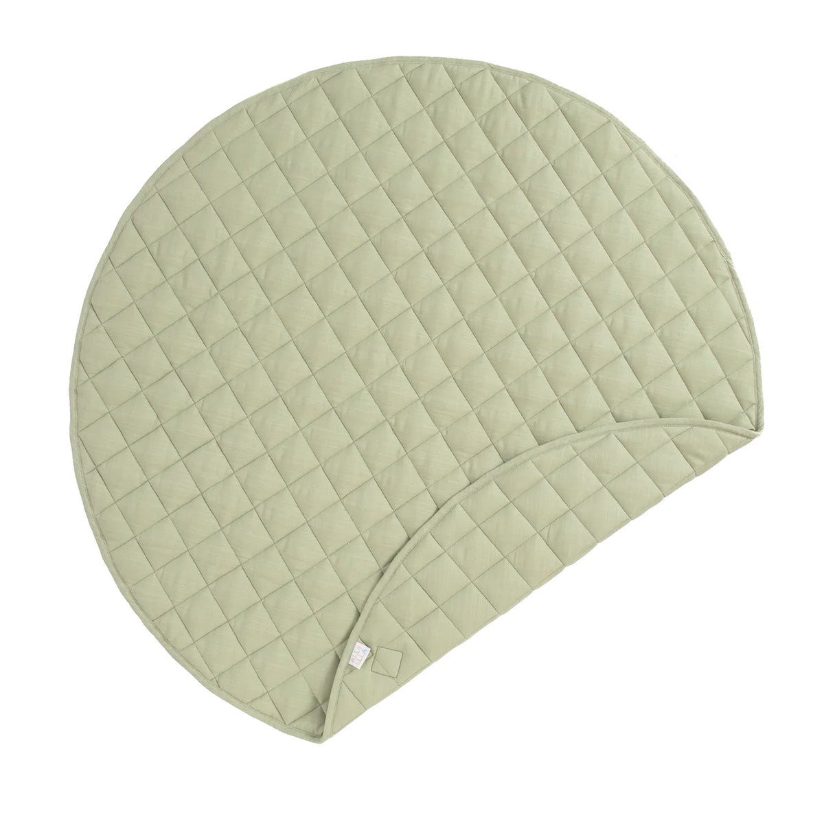 All4Ella Quilted Linen Play Mat - Sage