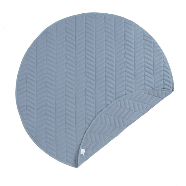 Slate Blue Quilted Linen Playmat – All4Ella - That's Cute!