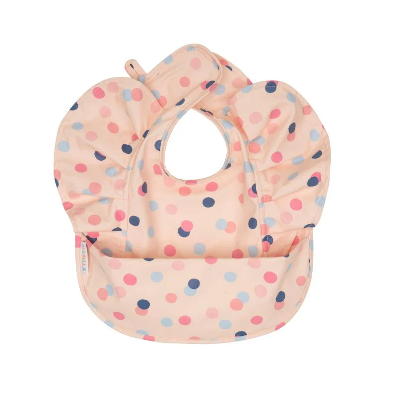 All4Ella Recycled frills bib - Confetti