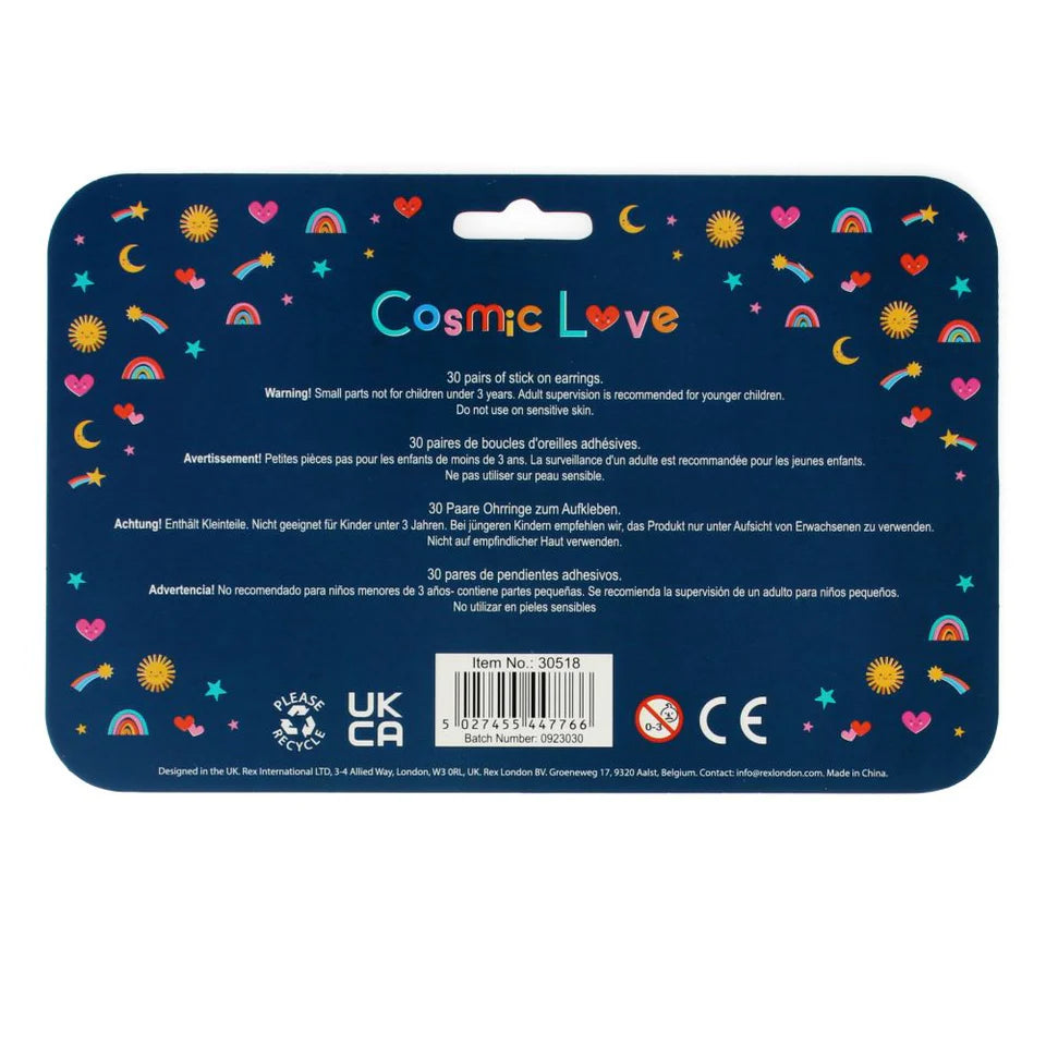 Rex London Stick on Earrings - Cosmic Love