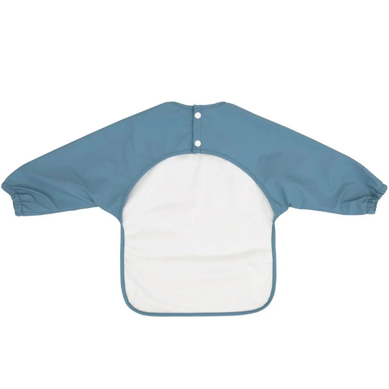 All4Ella Recycled Long Sleeve Bib- Two-Tone Blue