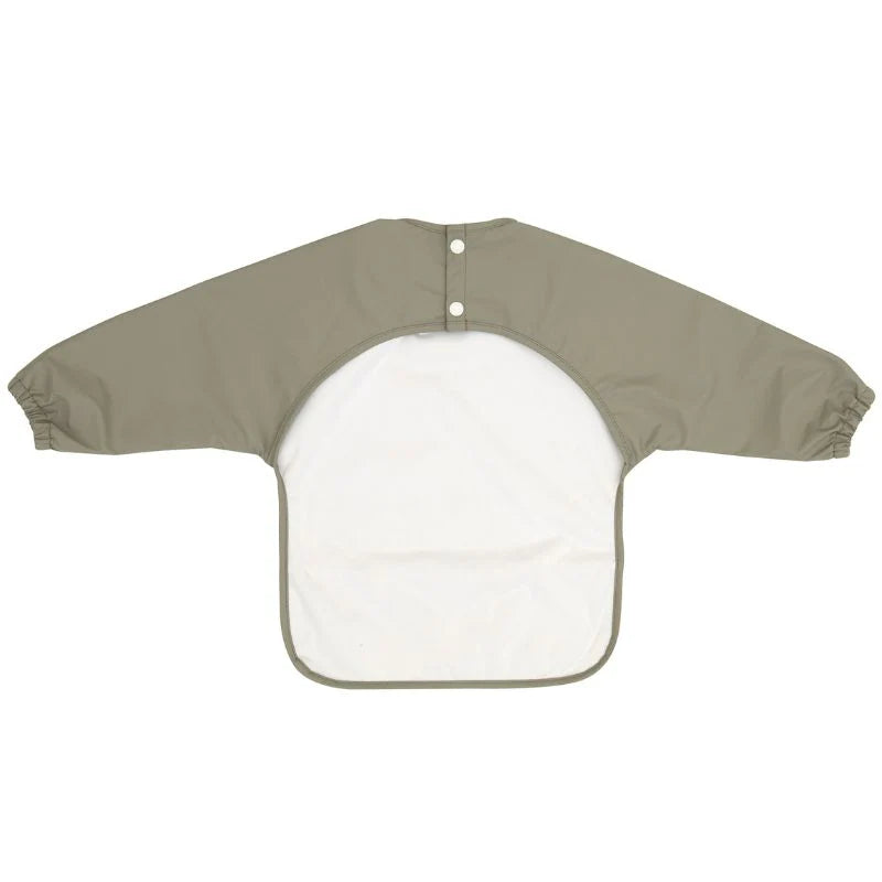 All4Ella Recycled Long Sleeve Bib- Two-Tone Sage