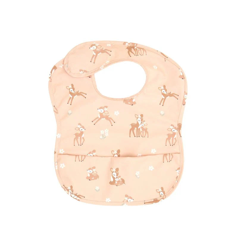 All4Ella Recycled Pouch Bib- Fawn