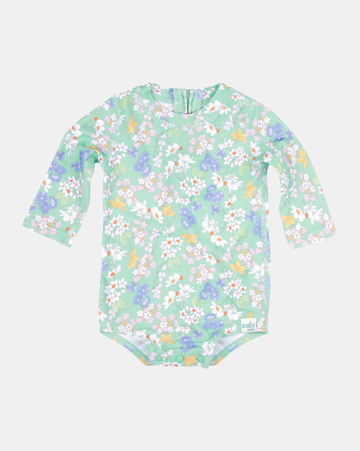 Toshi Swim Baby Onesie L/S Classic - Sea Blossom