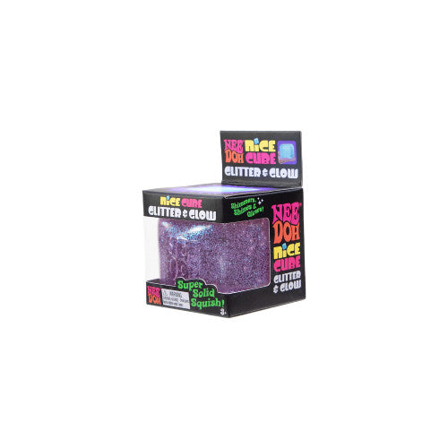 NeeDoh Nice Cube Glitter and Glow