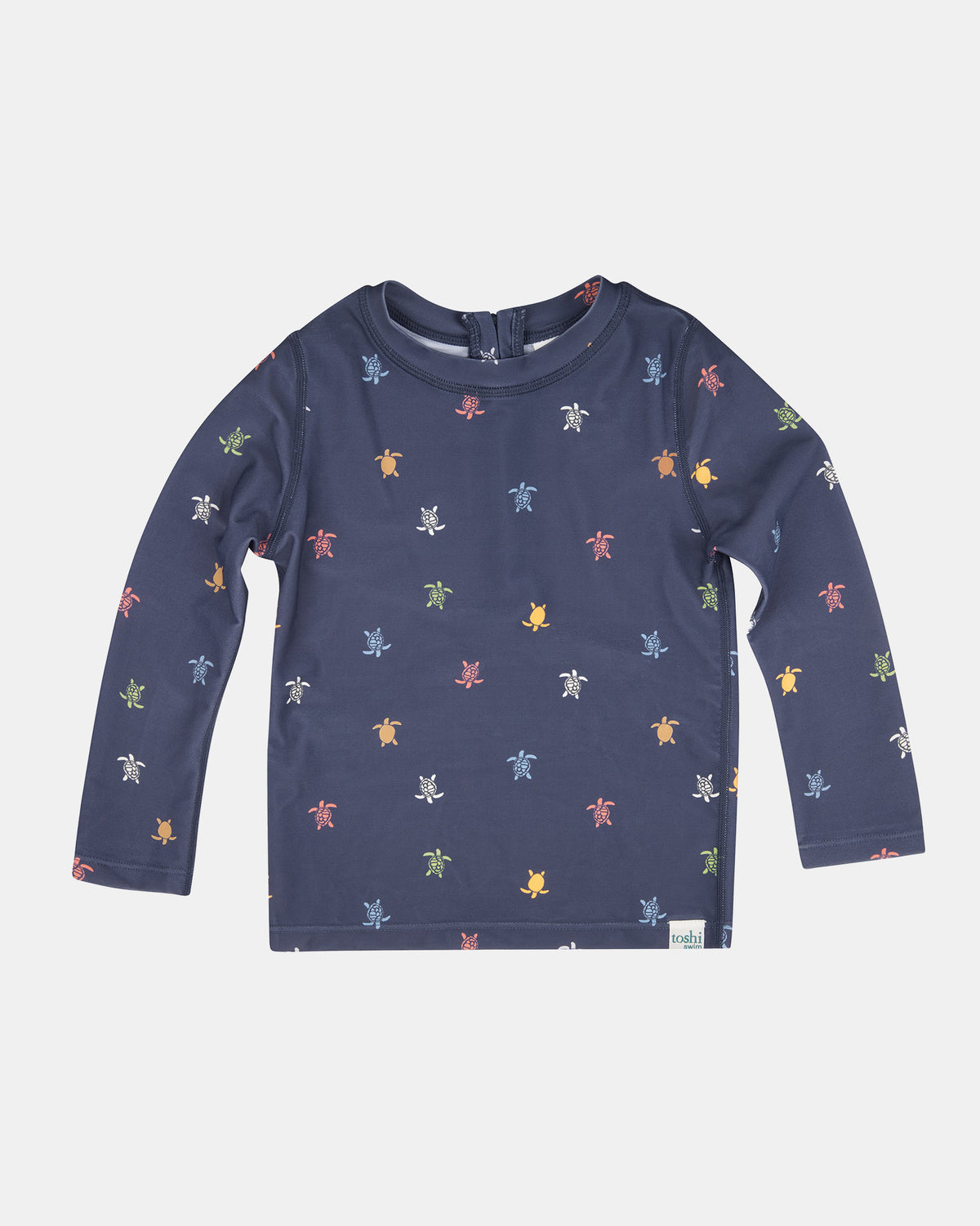 Toshi Swim Kids Rashie L/S Half Zip Classic - Turtle Island